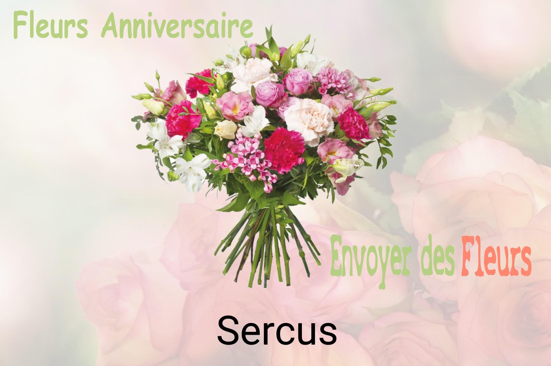 Bouquet de fleurs d’anniversaire livré à Sercus